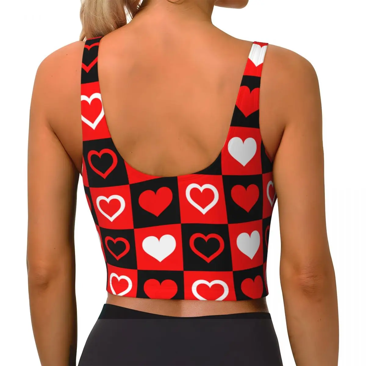 Yoga Vest Dames Gym Sport Crop Tops Liefde Achtergrond Streetwear Workout Ademende Tank Top Vrouwelijk