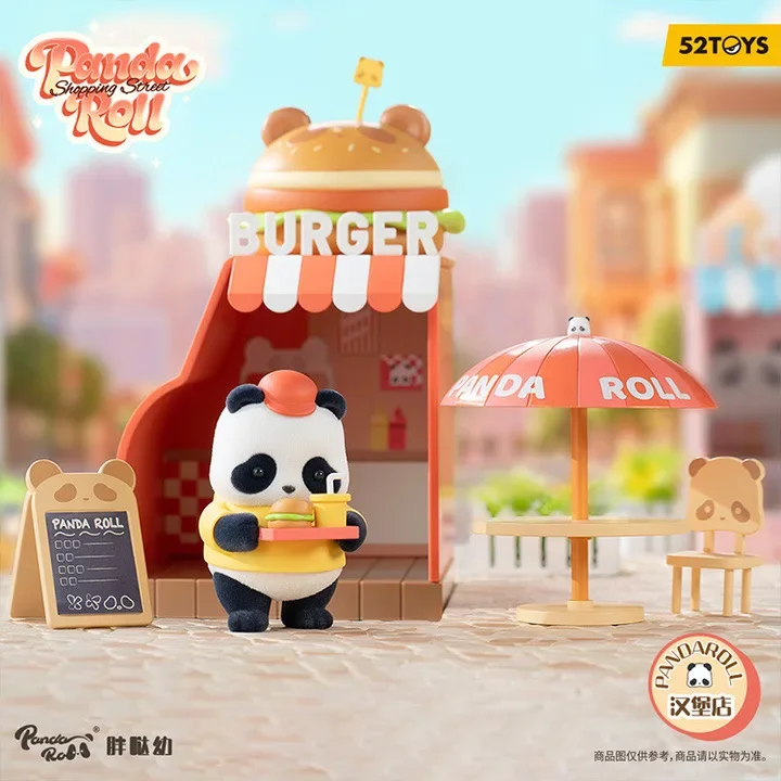 Panda Roll Shopping Street Series Blind Box Mystery Box Original Action Figure Cartoon Model Collection Kids Xmas Surprise Gift