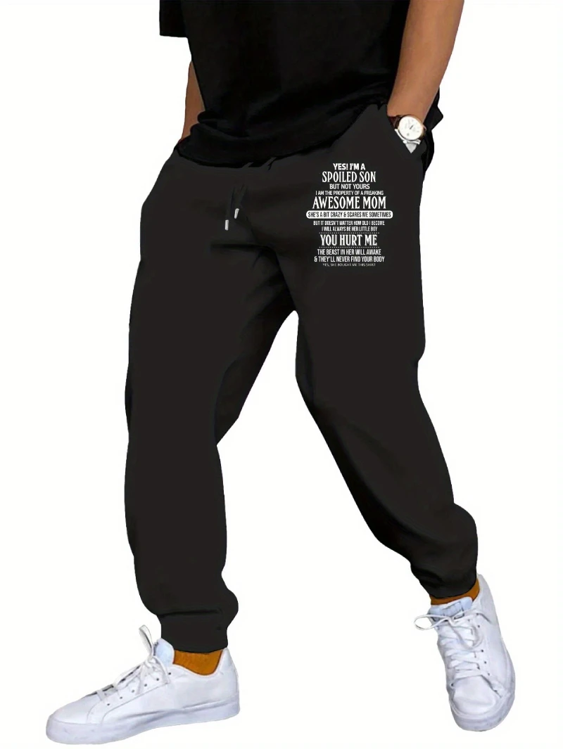 

2025 Autumn and Winter Mens Casual Sports Sweatpants New Casual Breathable Ankle High-end Luxury Is for Both Men and Women Y2k