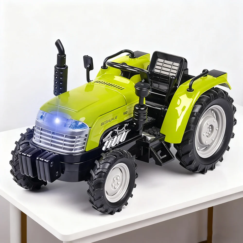 1/32 UTV جرار زراعي ألعاب مصنوعة من خليط معدني نماذج سيارات إطارات مطاطية مع صوت خفيف سيارة التراجع Agrimotor سيارة لصبي هدية #1