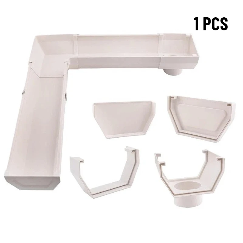 

Аксессуары для системы дождевых желобов из ПВХ для наклонной крыши 160/200 мм, квадратный дренажный блок водосточной трубы, соединительный кронштейн, локоть