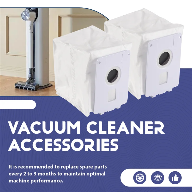 SANQ كيس لجميع الغبار لـ Cordzero الكل في واحد منظف لاسلكي A937KGMS A939KBGS قطع غيار أكياس المكنسة الكهربائية 16 حزمة