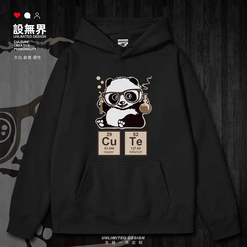 Chemical Element Panda CUTE Cute mens hoodies men streetwear Coat for men fashion casual winter sporting clothes autumn winter