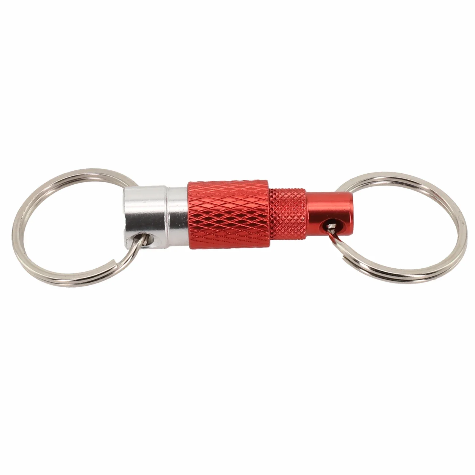 Portable Keychain With Detachable Metal Key Ring For 360° Rotation Dual Ring Buckle Aluminum Alloy High Strength Workshop