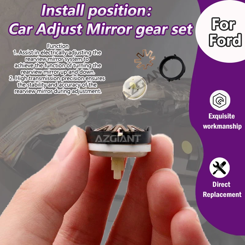 

For Ford Fiesta/Focus/Galaxy/Mondeo/S-Max/Street Ka/Scorpio Car electric adjusting system Mirror Gears assembly adjust the angle