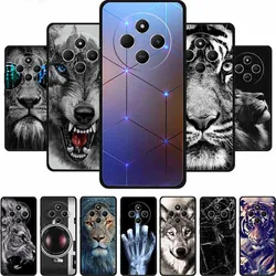 For Xiaomi Poco C75 Case C 75 Phone Cover Lion Wolf Black Silicone Soft Back Cover Case For Poco C75 Case POCOC75 6.88