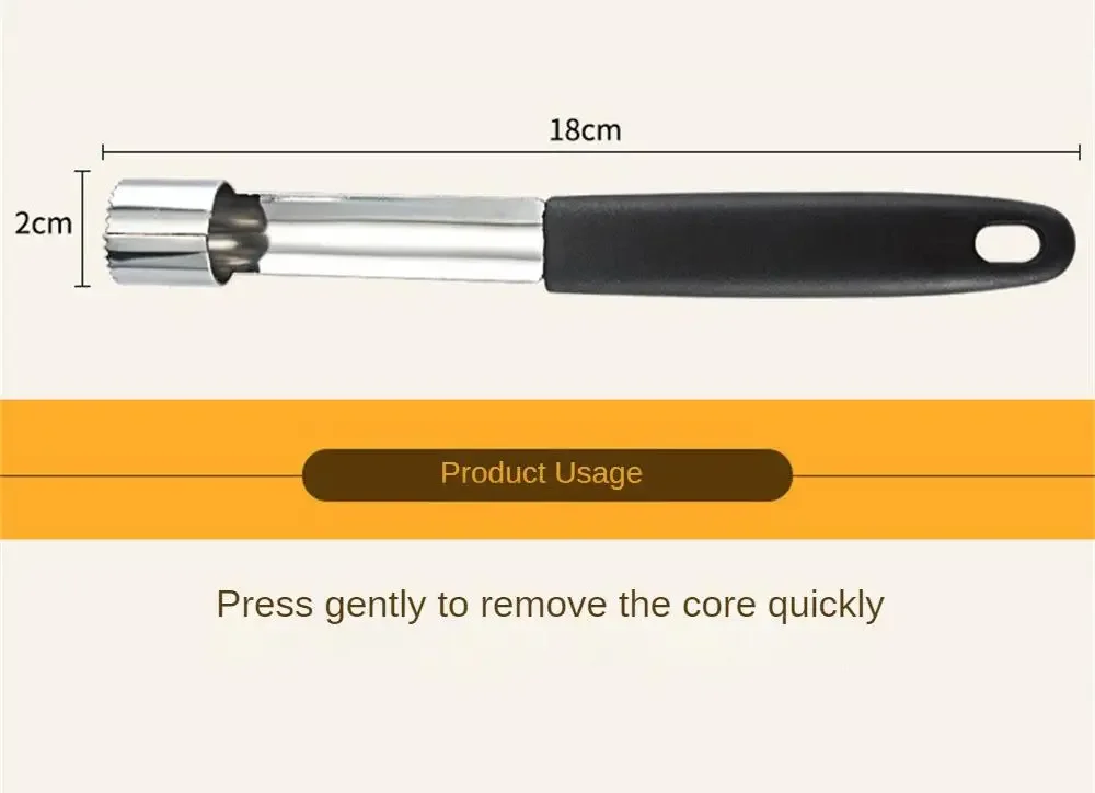 Stainless Steel Apple Core Remover Kitchen Tool for Effortless Slicing And Pitting of Apples And Pears