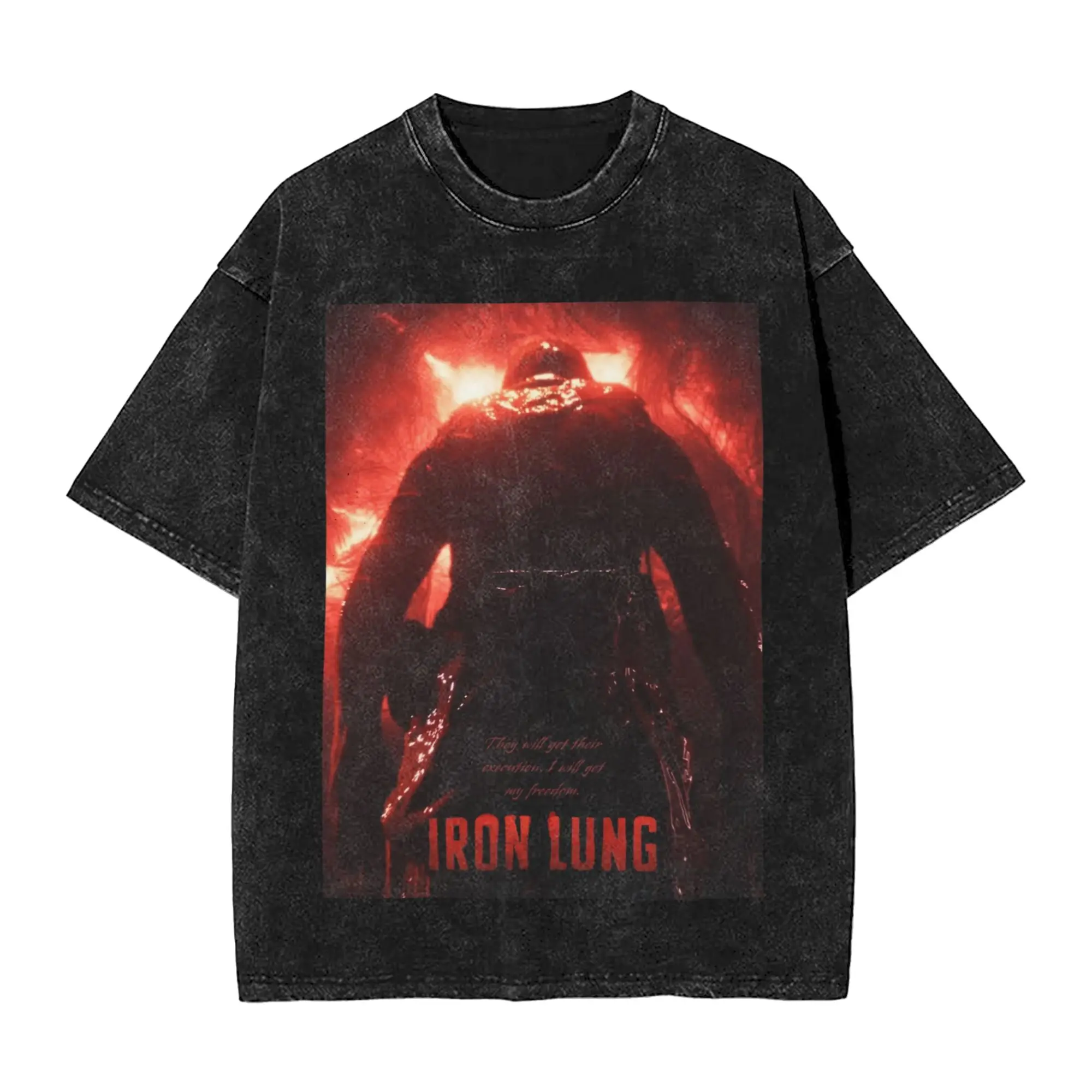 Iron Lung Movie T-Shirts for Men  Novelty Pure Cotton Tee Shirt Round Collar Short Sleeve T Shirt Plus Size Tops