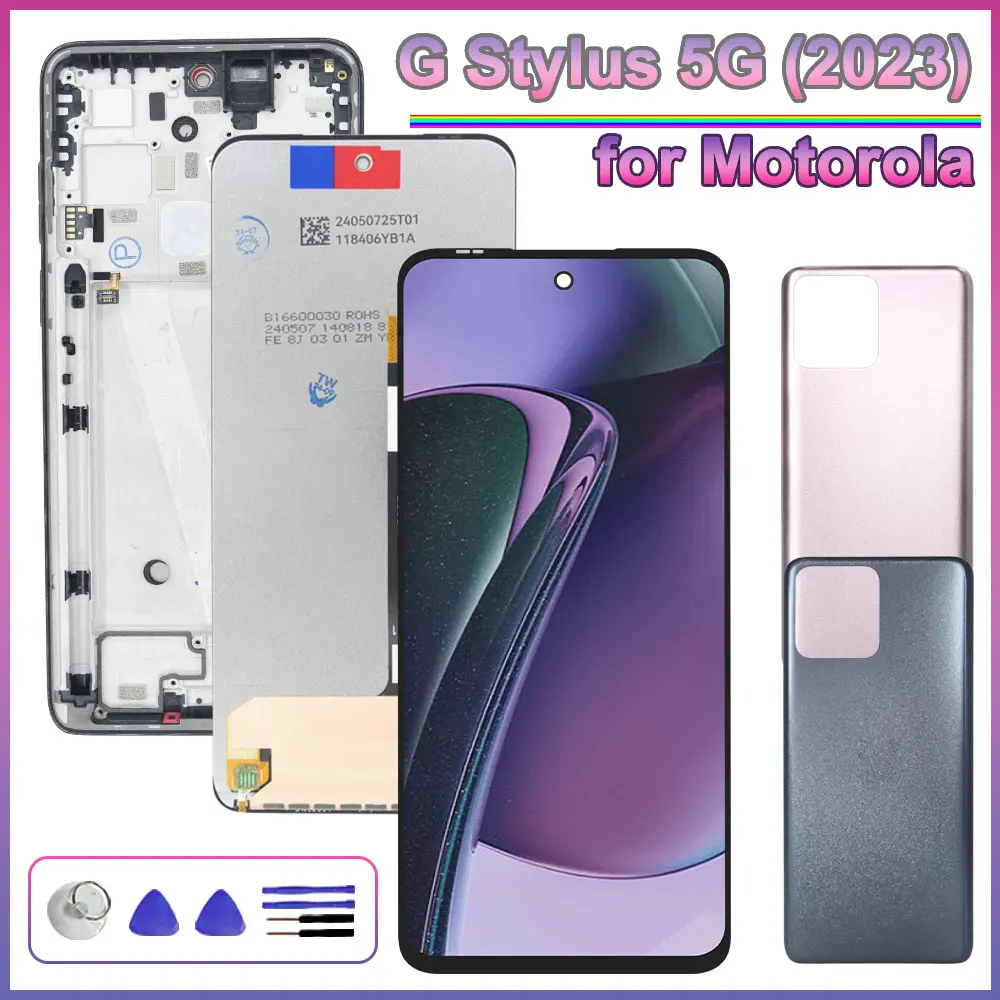 LCD Testado para Motorola Moto G Stylus 5G 2023, Substituição de Tela Touch Screen para o Telefone Moto G Stylus 5G 2023 XT2315