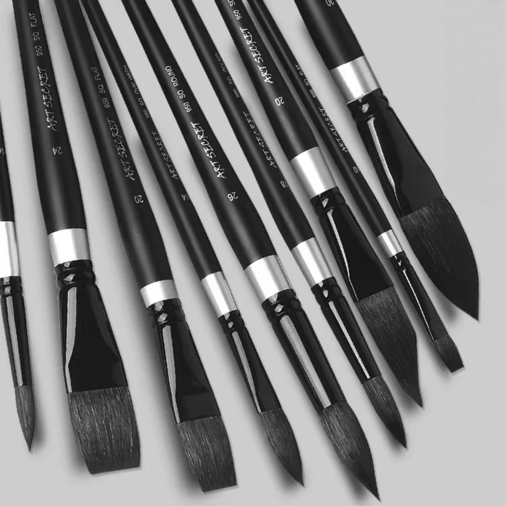 

4pcs Pull Wire Paint Brush Knife-Shape Watercolor Pen Hand-Painted Art Brush For Art Srawing Brush Professional Nylon Hair Brush