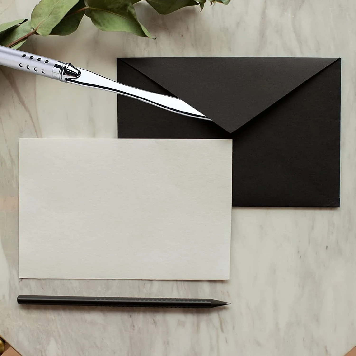 Abridor de cartas de Metal, cortadora de sobres, cuchillo de papel, cuchillo de oficina, abridor de sobres chapado en Metal, mango de agarre ergonómico