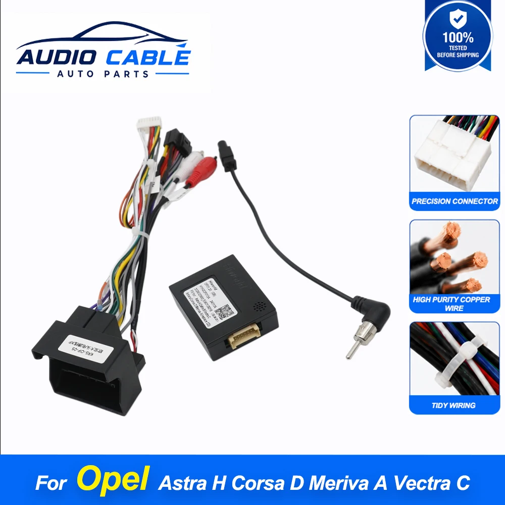 16 Pin Wiring Harness CAN Bus Decoder Quad Lock Connector Cable Adapter For Opel Astra H Corsa D Meriva A Vectra C