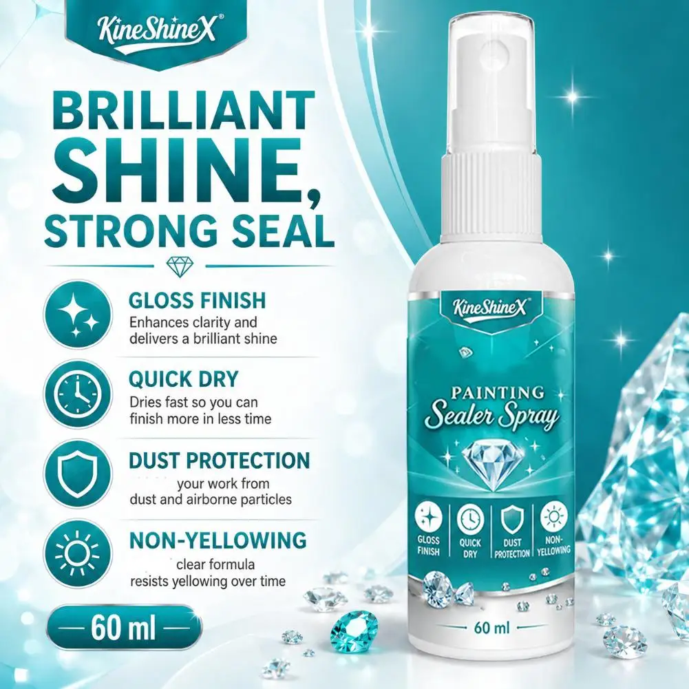 Stone Art Sealer Spray 100ml Quick Dry Clear Protective Coating for Painted Rocks Crafts Artwork Sealant Painting Classroom DIY