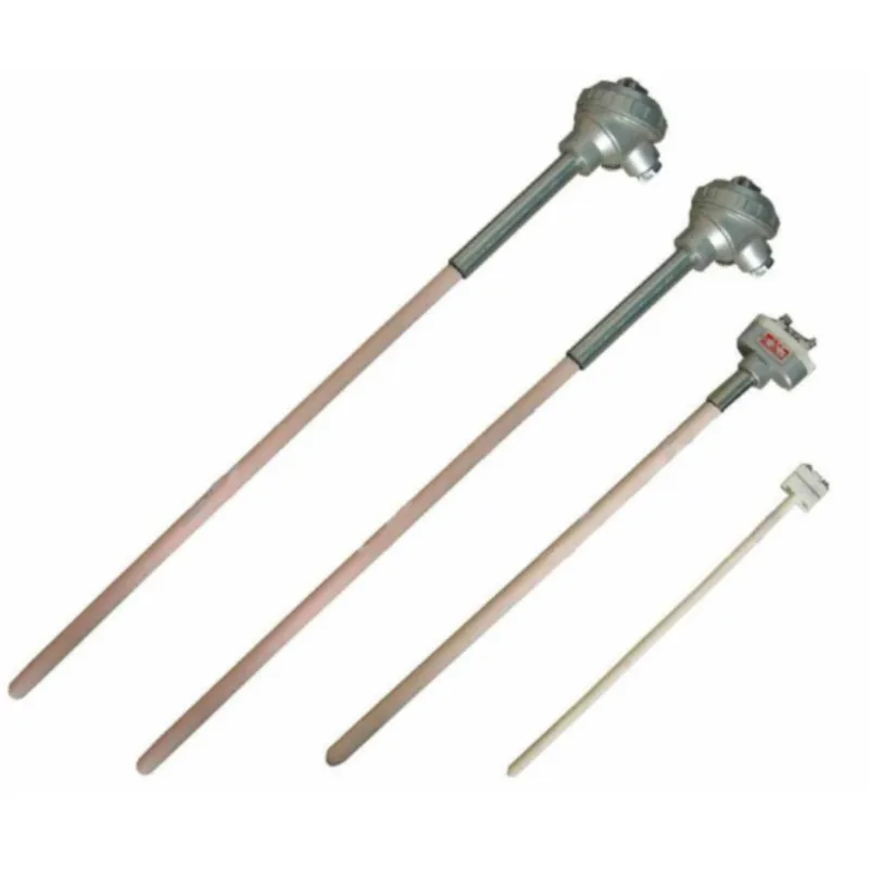 PT RH Thermocouple Sensor With Thermowell For Porcelain Furnace