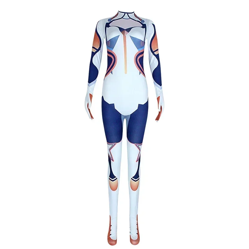 Langley Soryu Ayanami Rei Zero Two Dva Cosplay Costume Asuka Test Jumpsuit Zentai Suit Anime Bodysuit Women MN9