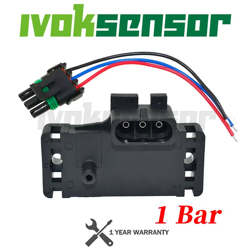 NOS Transducer MAP Sensor Barometric Pressure Sensor For Chevrolet Corvette Camaro Cadillac Allante 16006833 16038591 16022790