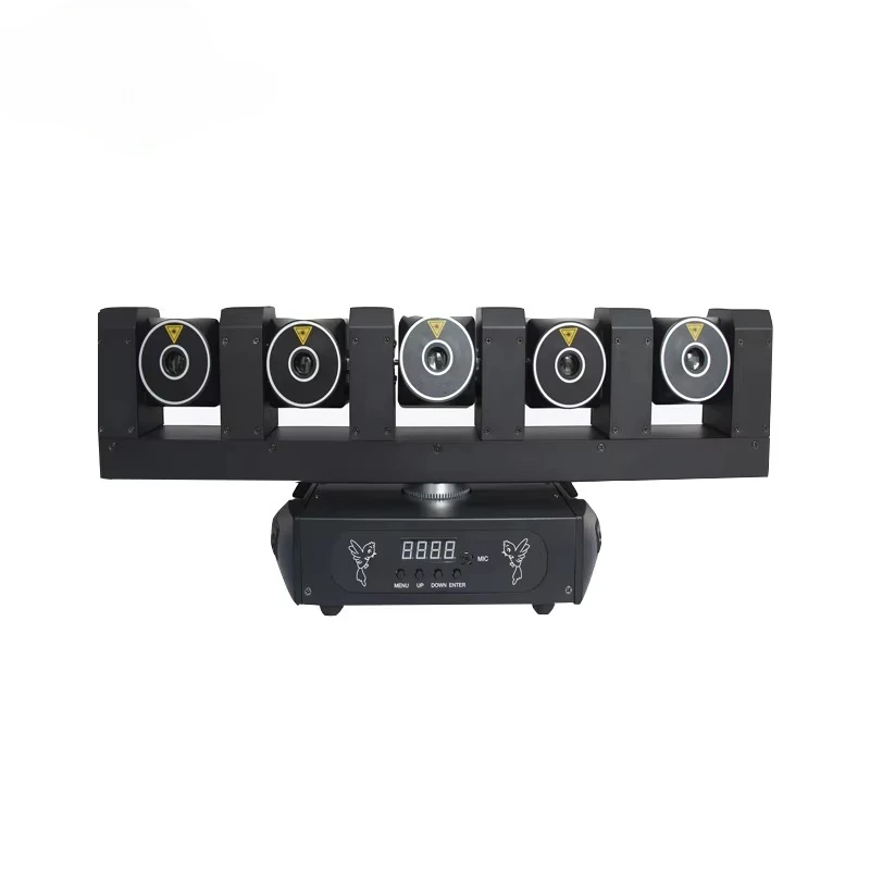 DMX RGB DJ Laser Bar Stage Lighting 6 Eye Wide Beam Swing Gig Bar for Nightclubs and Discos
