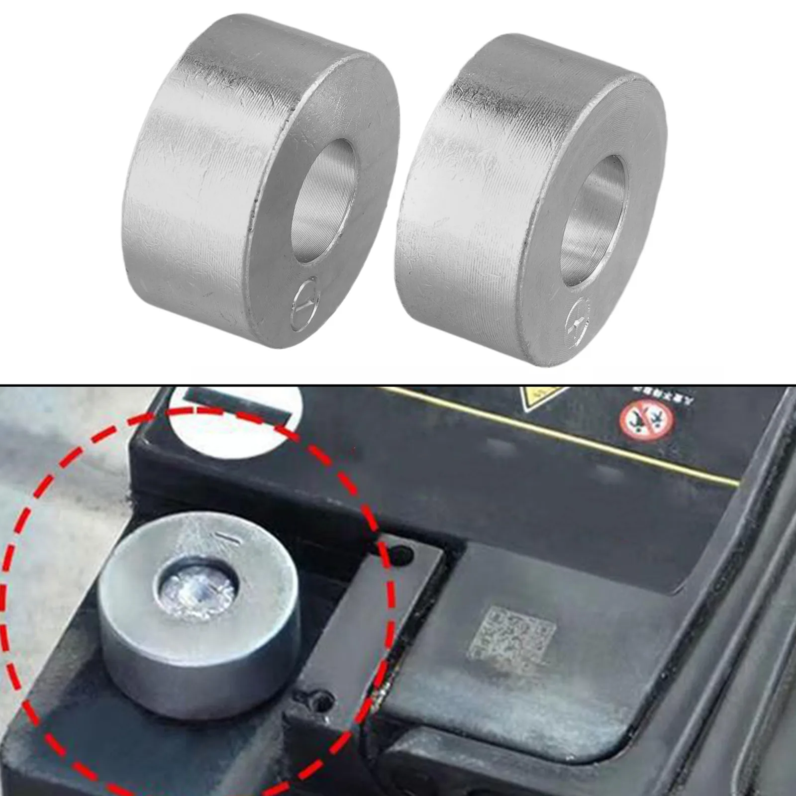 

2Pcs Car Battery Pile Head Repair Tool Battery Terminal Repair Connectors For Fixing Damaged Battery Terminals