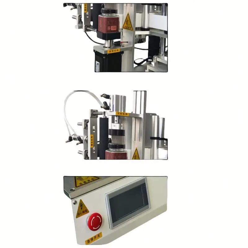 High Efficiency Semi Automatic Square Bottle Label Printing Machine for Cosmetic Lotion Bottle Labeling