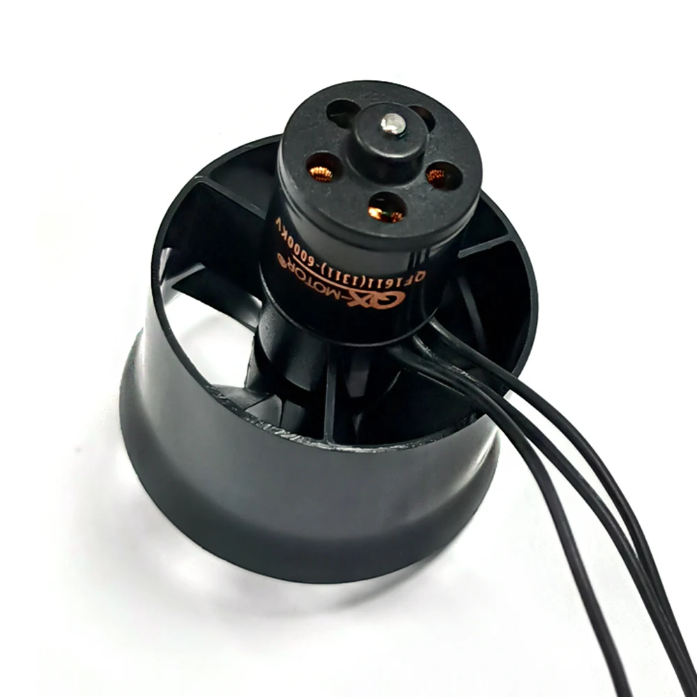 QX-MOTOR 30mm EDF 6 Blades fan CW CCW with Brushless Motor for RC Multirotor Helicopter Aircraft parts view 3