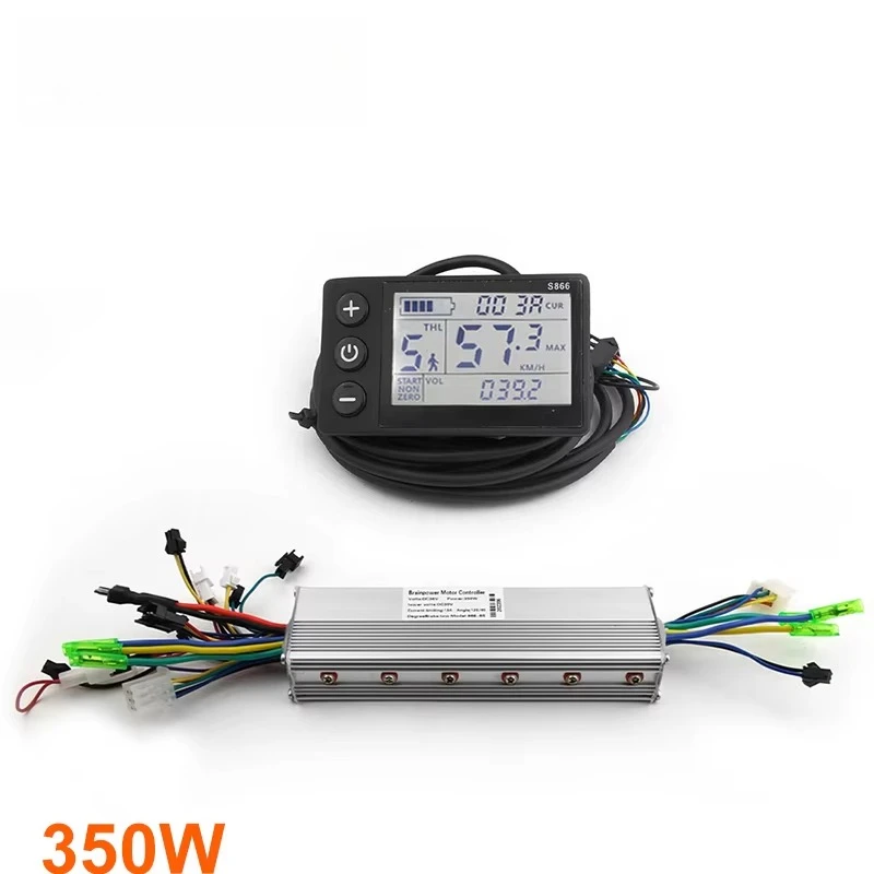 Carrinho de scooter elétrico de acionamento duplo de roda de 6,5 polegadas 24V 36V 48V 350W Kit de motor de cubo sem escova