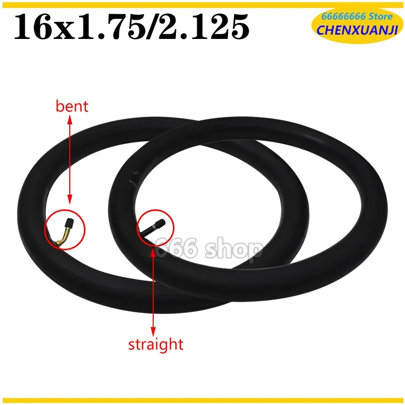 Pneumatico interno 16x1.75 Fotocamera 16x2.125 Camera d\'aria 16x1.75/2.125 per scooter elettrici/bicicletta/e-bike per pneumatico per sedia a