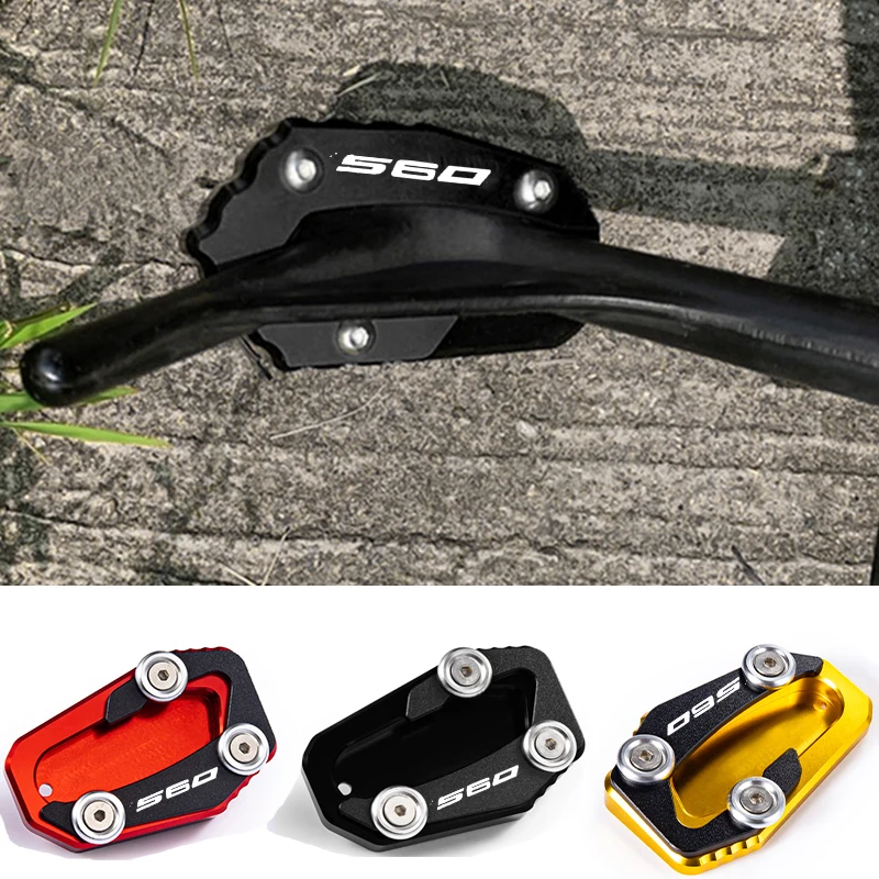 For Yamaha TMAX 560 Tech Max TMAX560 TMAX 530 SX DX 2017-2025 Motorcycle Kickstand Side Stand Extension Pad Tire Valve Caps CNC