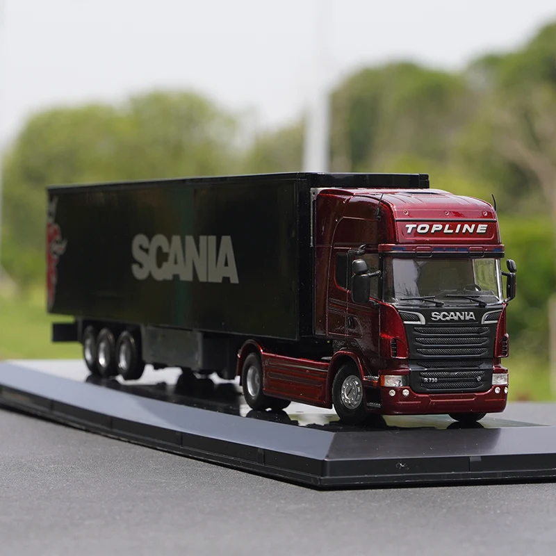 Diecast 1:50 Scale SCA~NI Heavy Tractor Container Truck Model Diecast Metal Vehicle Toys Collection Gifts Souvenir