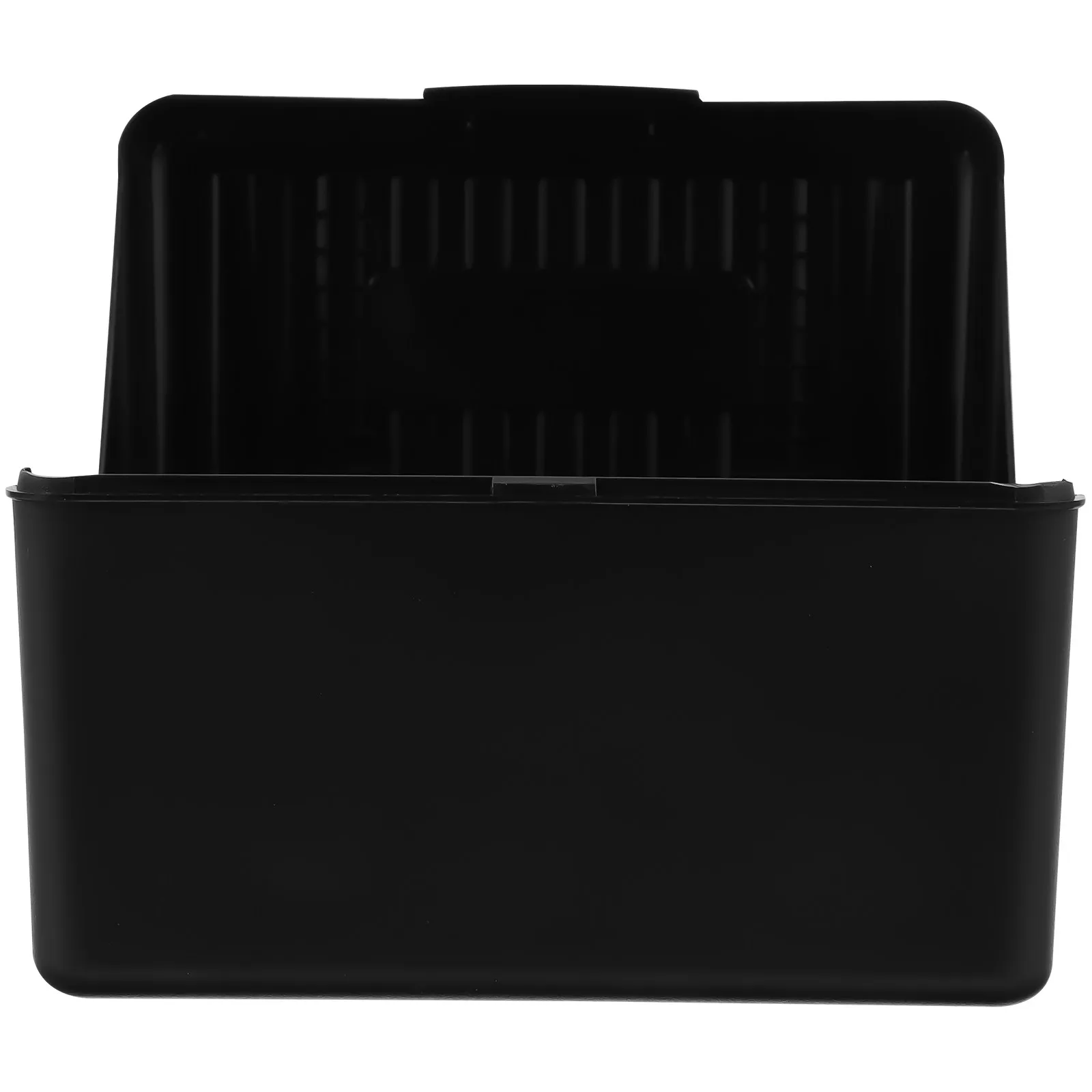 Sturdy Business Card Box Desktop Card Holder Organizer with Strong Sealing Dust Cover Design for Office Name Cards Display and