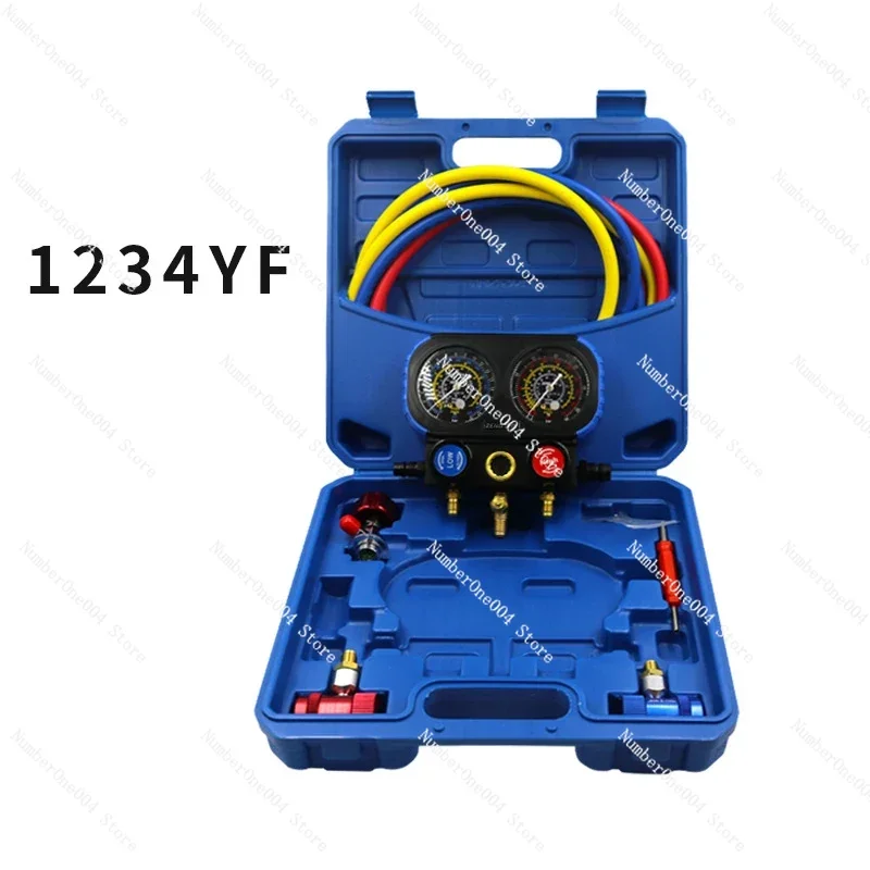 

Air-conditioning refrigerant kit pressure diagnostic 1234YF is suitable for automotive air-conditioning refrigerant gas snow