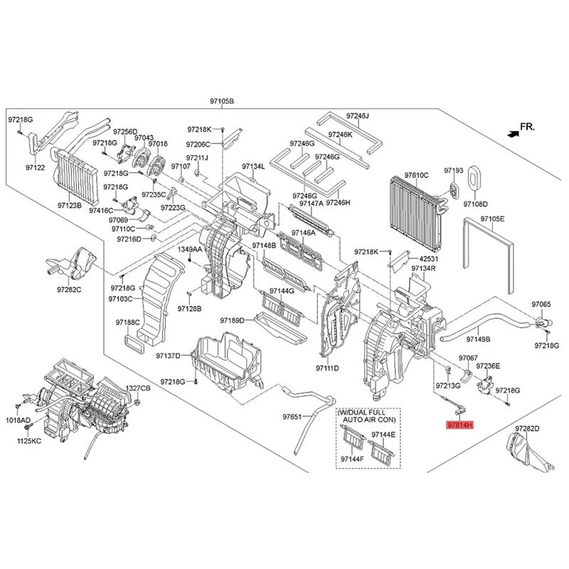 97614-3X000 Klimaanlage Verdampfer Temperatur Sensor Thermistor Assy Für Hyundai KIA Forte K3 Cerato Optima Elantra