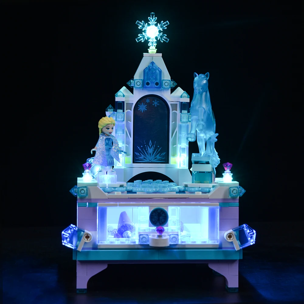 LED Lighting Set Suitable for LEGO Elsas Jewelry Box Creation 41168 (Not Including Building Blocks)