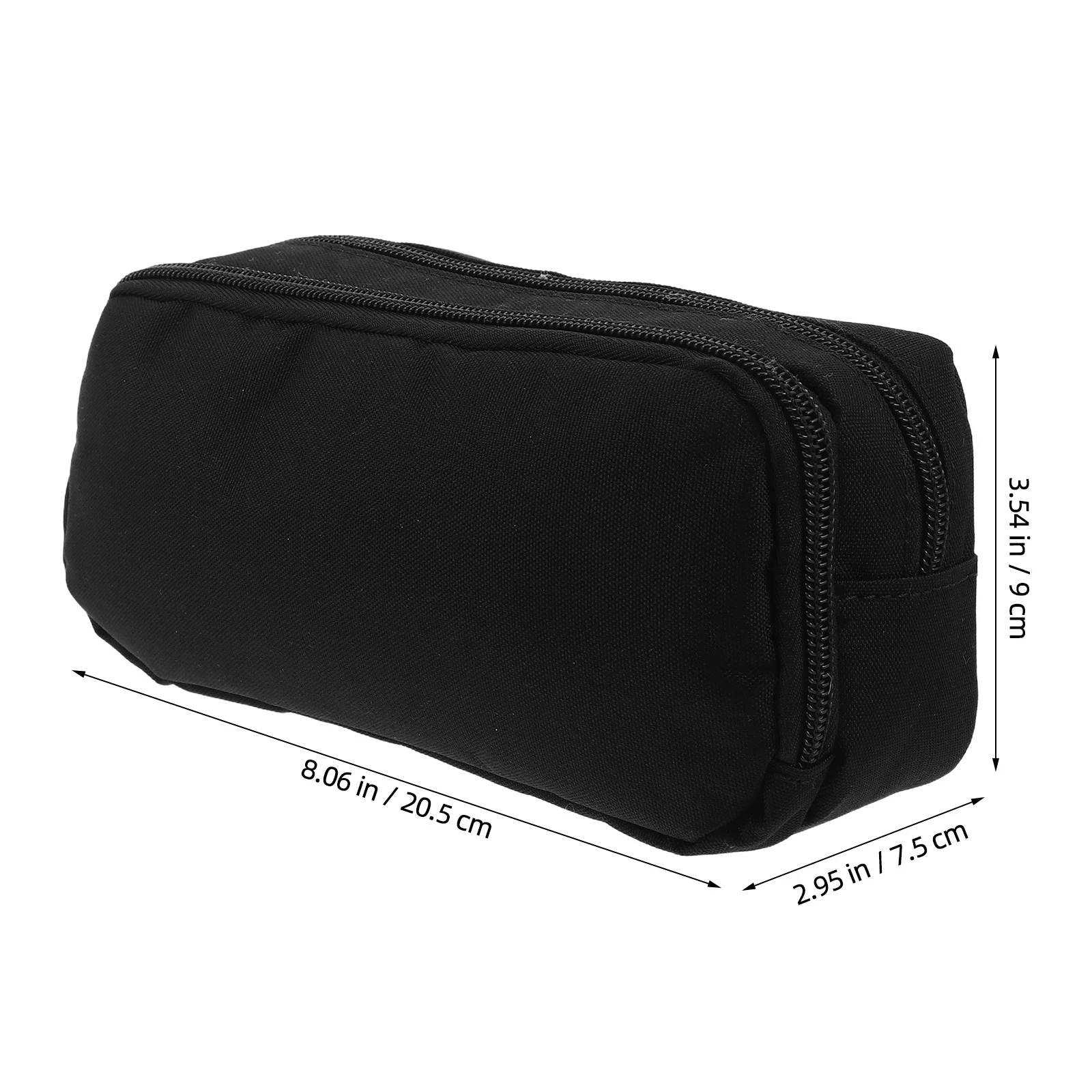 Trousse à crayons Double couche de grande capacité, sac de rangement de papeterie avec fermeture éclair lisse, porte-stylo de bureau pour étudiant, école Portable