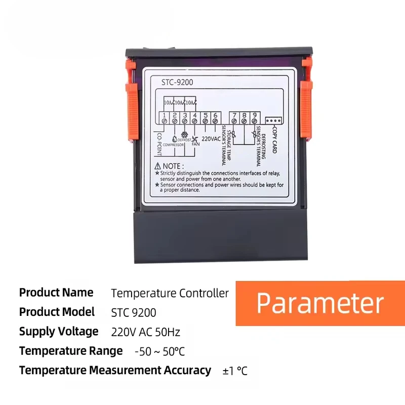 For STC-9200 Digital Temperature Controller Regulator Thermostat Thermostat with Cooling Defrost Fan Alarm 12V 24V 220V