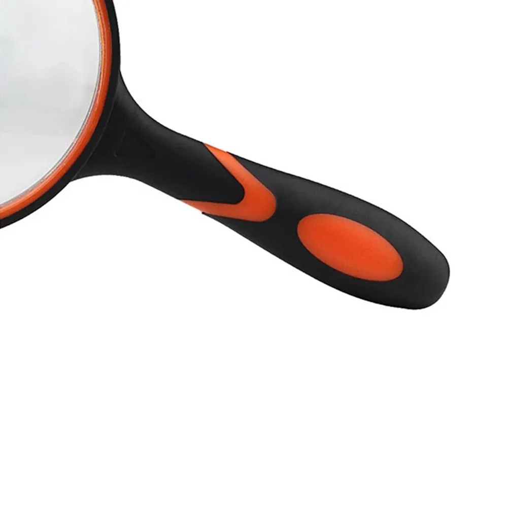 Reading Magnifier Magnifying Indoor Portable PP rubber glass Lens Black orange white yellow For JewelryNewspaper