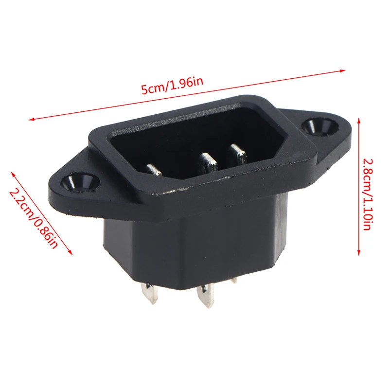 250V 10A Square Socket With Screw Hole AC Power Socket Rice Cooker Product Socket AC04 3-pin Power Socket For Electric Computer