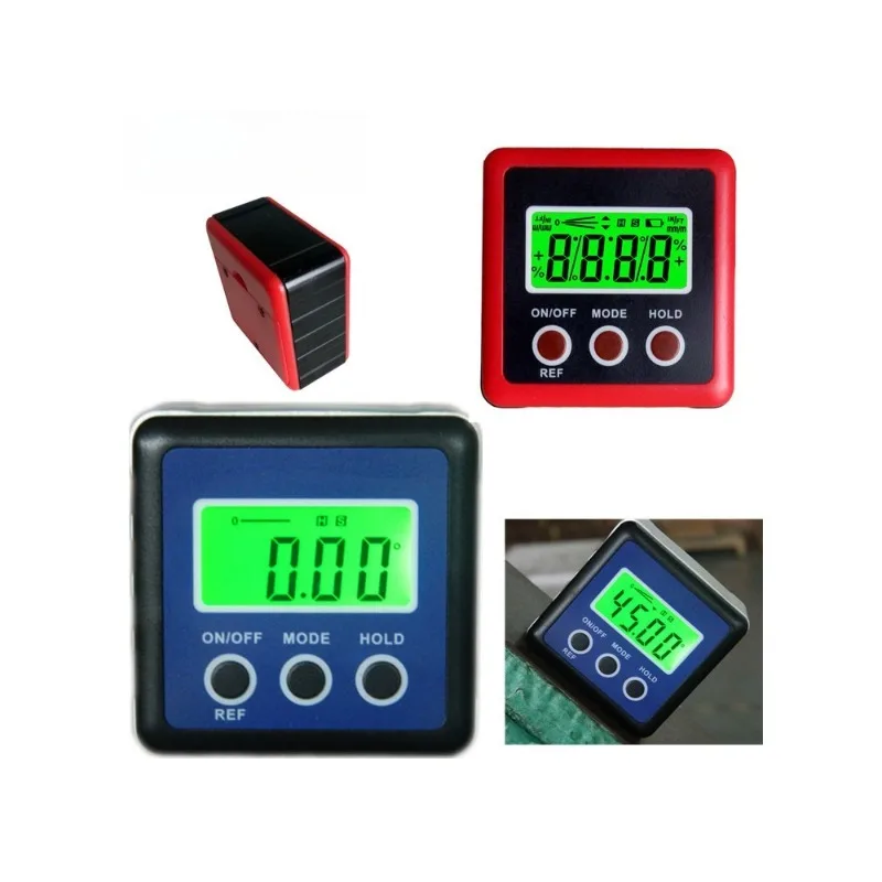 Digital Electronic Inclinometer  Angle Gauge, Digital Level Protractor, Slope Meter with Magnetic Base and Backlit Display