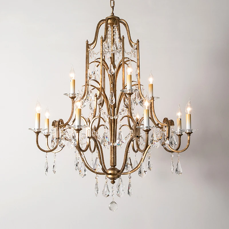 

Золотая хрустальная люстра Tian qin