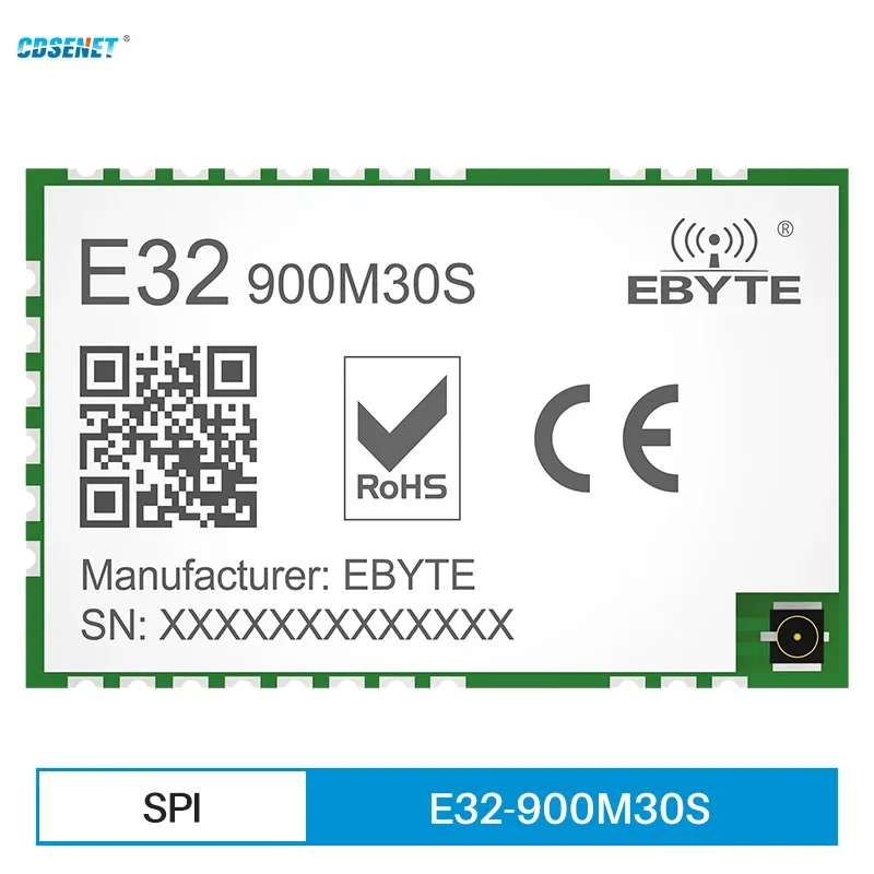 SX1276 868MHz 915MHz Lora Module rf Ontvanger CDSENET E32-900M30S 30dBm 10Km SMD rf Transceiver Voor Stempelgat Antenne