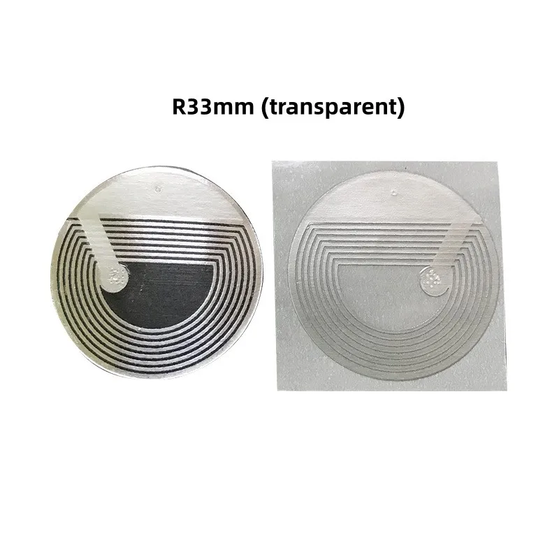 1000枚-82mhz-盗難防止化粧品紙ステッカー-r33mm-透明スーパーマーケット店舗タグ-easシステムタグ