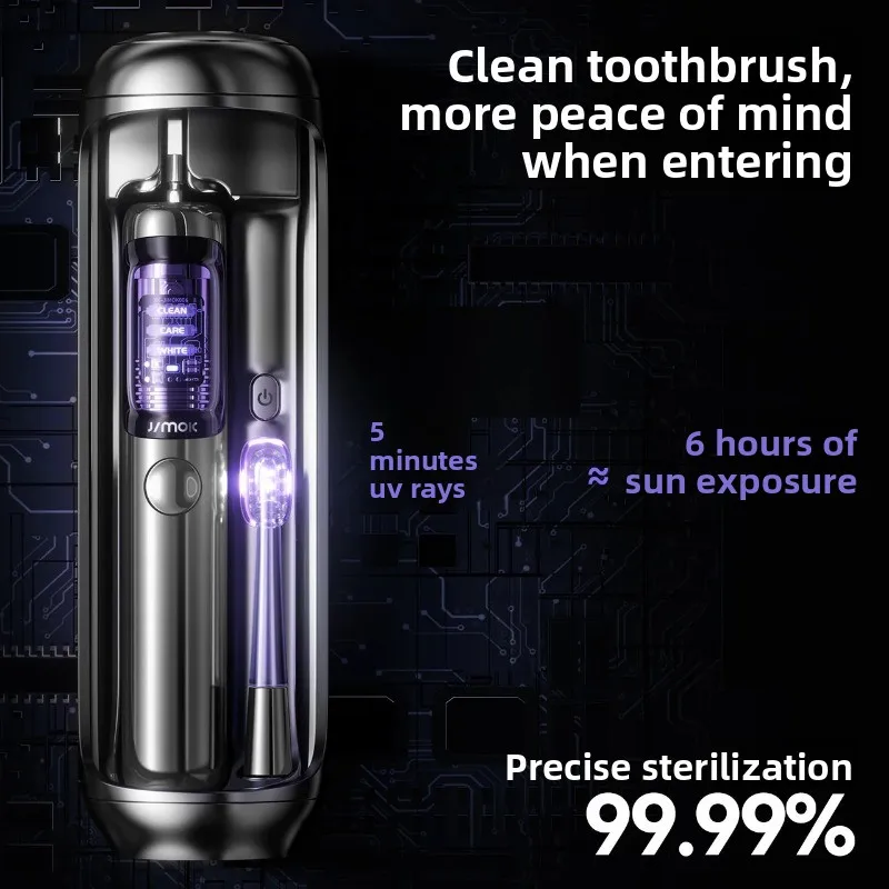 For JIMOK J6 Electric Toothbrush UV Sterilizing Space Capsule Sonic Rechargeable IPX7 for Adults