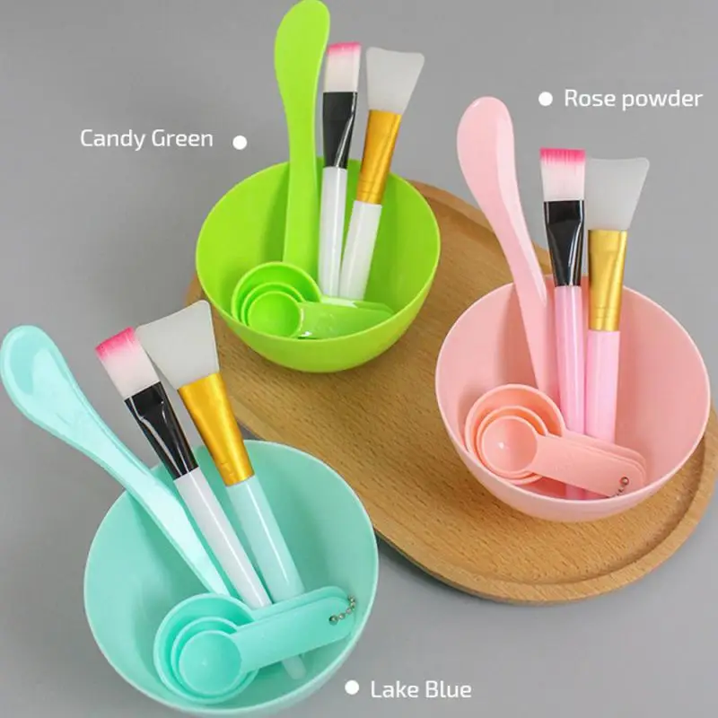 Mask Bowls Set Face Mixing Facial Masks Applicator Stirring Maker Measuring Tool Makeup Rubber Facials Bowl Tools