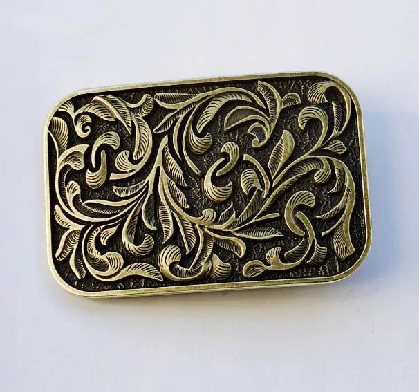 Hot Sale Western Cowboy &Cowgirl With Flower Belt Buckle SW-BY1030 suitable for 4cm wideth snap on belt with continous stock