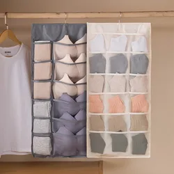 1Pcs Underwear Storage Bag Intimate Clothes Organizer Double-sided Hanging Socks Non-woven Clothing Wardrobe Home Organization