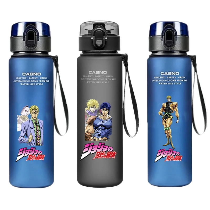 

Anime 560Ml Jojo Bizarre Adventure Water Cup Jonathan Joestar Joseph Star Platinum Large Portable Plastic Water Bottle Gifts