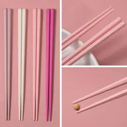 5Pairs Macaron Color Chopsticks Japanese-style Anti-slip High Temperature resistance Sushi Stick Reusable Household Tableware
