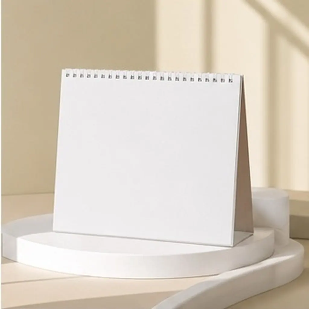 Undated Blank Calendar Desk Pad 12 Month Layout Large Format Writing Pad for Productivity Planning Scheduling Note Taking