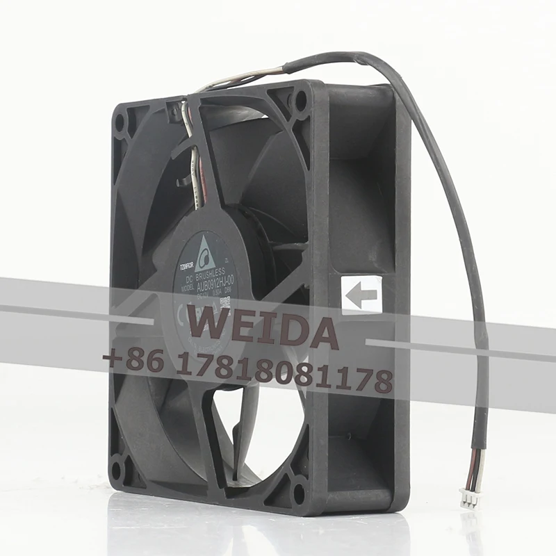 Delta 9025 9CM 12V 0.50A AC EC AUB0912HJ-00 D66 3-wire 90X90X25MM projector silent fan