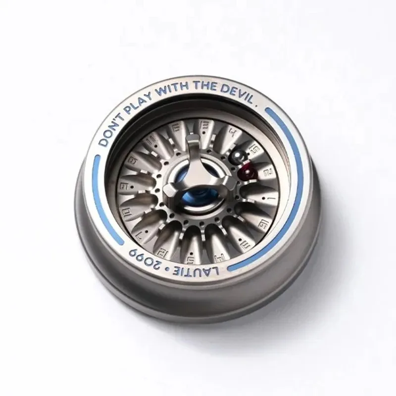LAUTIE Titanium Blue Carnival Spinner Fidget Spinner 2099 Series Fidget Toys Adults Office Desk Accessories