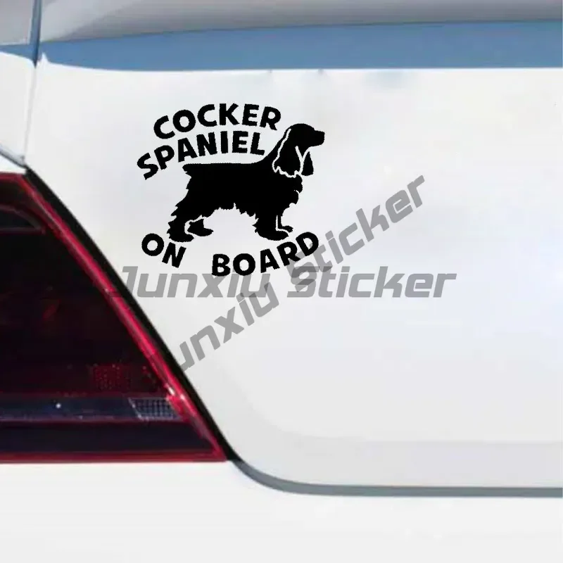 Car Accessories COCKER SPANIEL ON BOARD Dog Lovely Sticker  Vinyl Decals
